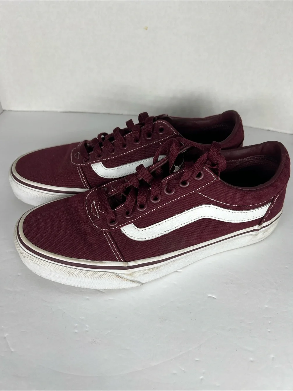 Vans Womens Maroon Sneakers 7